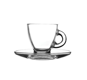 Ravenhead Entertain Glass Espresso Cup and Saucer - Set Of 2