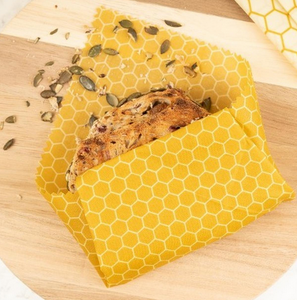 Kitchen Pantry 3Pk Beeswax Wraps - Yellow