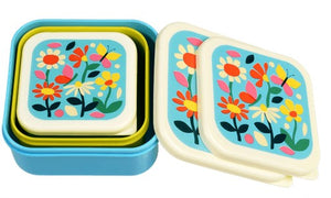 Rex Set of 3 Snack Boxes - Butterfly Garden