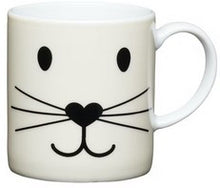 Load image into Gallery viewer, KitchenCraft Porcelain Espresso Cup - Cat Face
