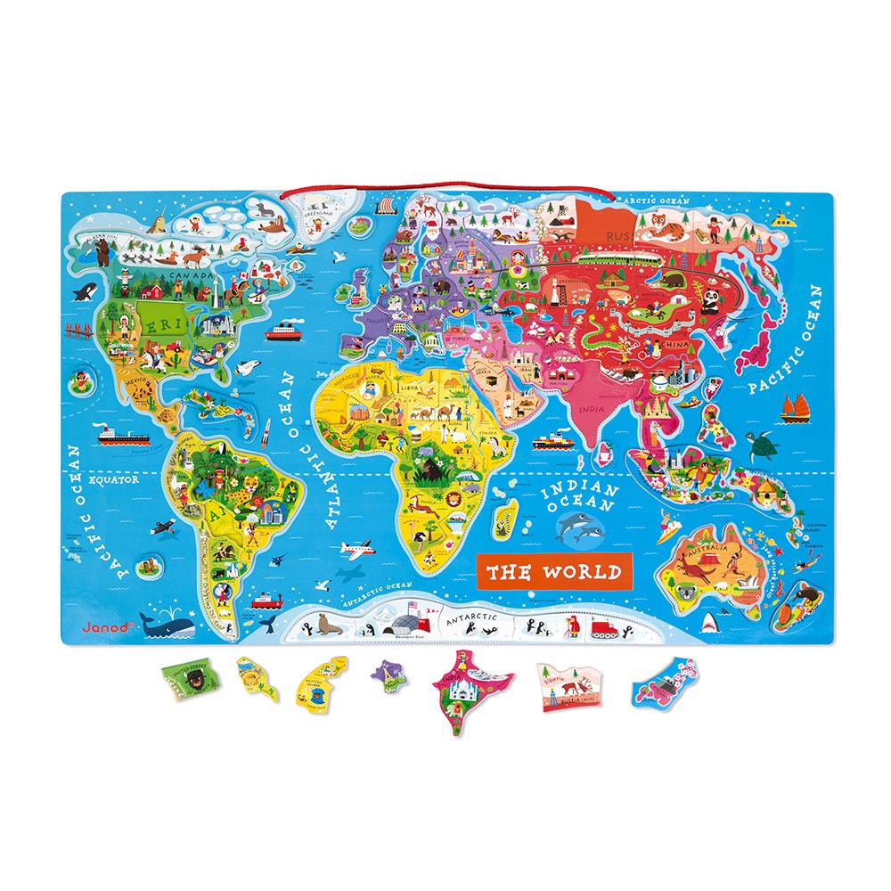 Magnetic World Map Puzzle