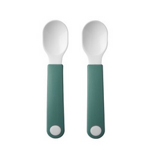 Load image into Gallery viewer, Mepal Mio Trainer Spoon Set of 2 - Deep Turquoise
