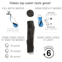 Load image into Gallery viewer, Black &amp; Blum &#39;Eau Good!&#39; Water Bottle - Black
