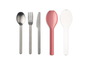 Mepal Ellipse Cutlery Set - Nordic Pink