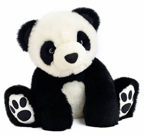 So Chic Panda - Noir  25 cm