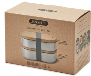 Black & Blum Steel Bento Box - Almond/Grey