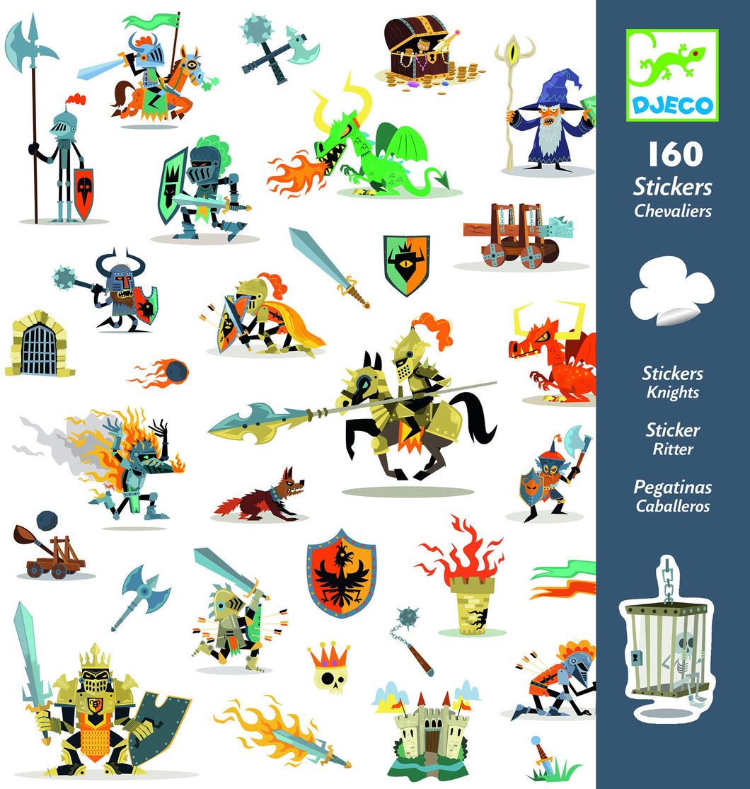 160 Stickers - Knights
