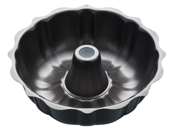 MasterClass Non-Stick Fluted Cake Pan, Round 27cm