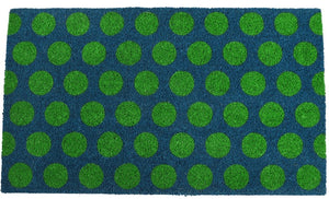 Rex Doormat - Green On Blue Spotlight