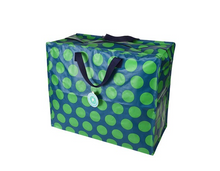 Load image into Gallery viewer, Rex Jumbo Storage Bag - Green on Blue Spotlight
