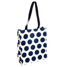 Load image into Gallery viewer, Rex Shopping Bag - Navy On White Spotlight
