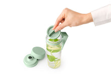 Load image into Gallery viewer, Brabantia Make &amp; Take Water Bottle with Strainer - Jade Green
