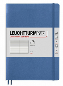 Leuchtturm A5 Softcover Ruled Notebook - Denim