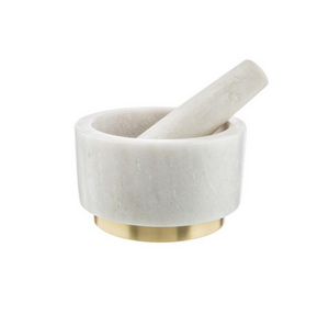 Kitchen Pantry Marble Pestle & Mortar