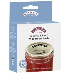 Kilner Wide Mouth Preserve Jar Seals - Set Of 12