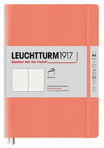 Leuchtturm A5 Softcover Dotted Notebook - Bellini (Coral)