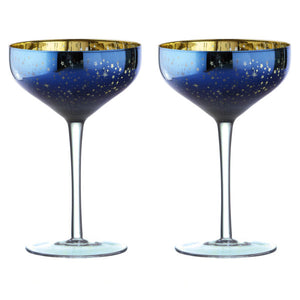 Artland Galaxy Champagne Saucers, Set of Two