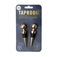 Load image into Gallery viewer, Taylor&#39;s Eye Witness Taproom Two Piece Gold Bottle Stoppers
