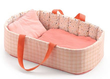 Load image into Gallery viewer, Djeco POMEA Doll&#39;s Bassinet - Pink Lines
