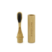 Load image into Gallery viewer, Kikkerland On-The-Go Bamboo Toothbrush
