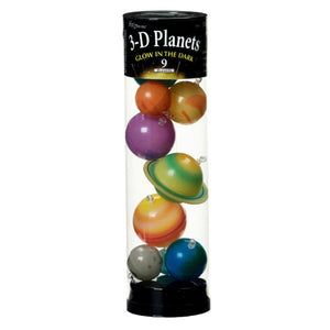 Glowing 3D Planets Tubes
