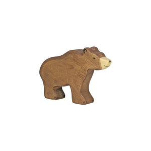 Brown bear wooden figure