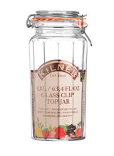Load image into Gallery viewer, Kilner Clip Top Jar - Facetted, 1.8 Litre
