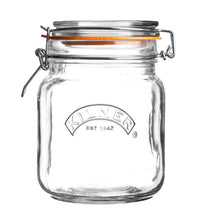 Load image into Gallery viewer, Kilner Clip Top Jar - Square, 1 Litre
