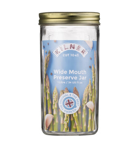 Kilner Wide Mouth Preserve Jar - 1 Litre