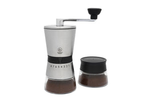 Leopold Vienna Bologna Coffee Mill - Stainless Steel/Glass