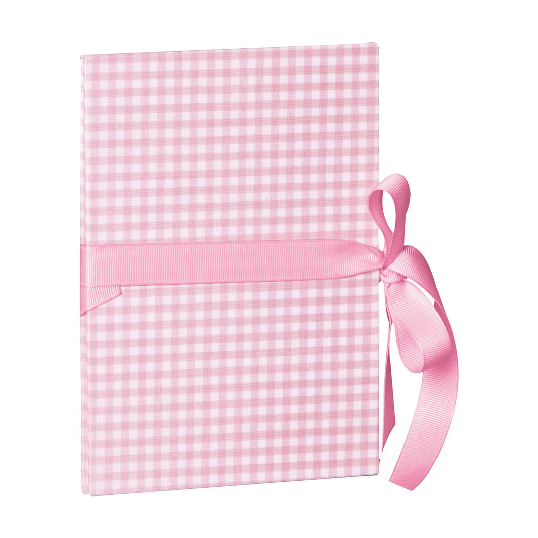 Pink Gingham Notebook