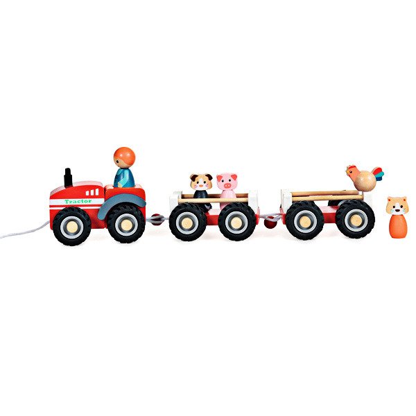 Tractor with Two Trailers