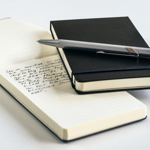 Leuchtturm A6 Reporters Plain Notebook - Black