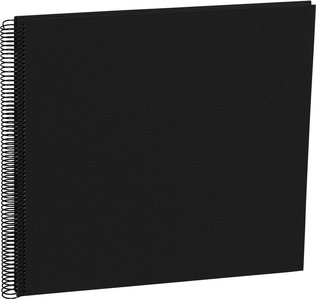 Large Spiral Economy Album - Black (Black Pages)
