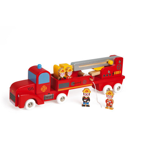 Giant Fire Truck with Fire Fighters