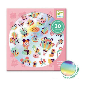 30 Holographic Stickers - Lovely Rainbow