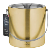 Load image into Gallery viewer, Viners Barware Double Wall Ice Bucket - 1.5 Litre, Gold
