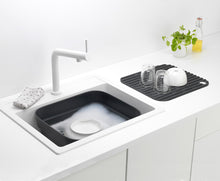 Load image into Gallery viewer, Brabantia Washing Up Bowl with Drying Tray - Dark Grey
