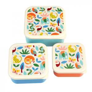 Rex Set of 3 Snack Boxes - Wild Wonders